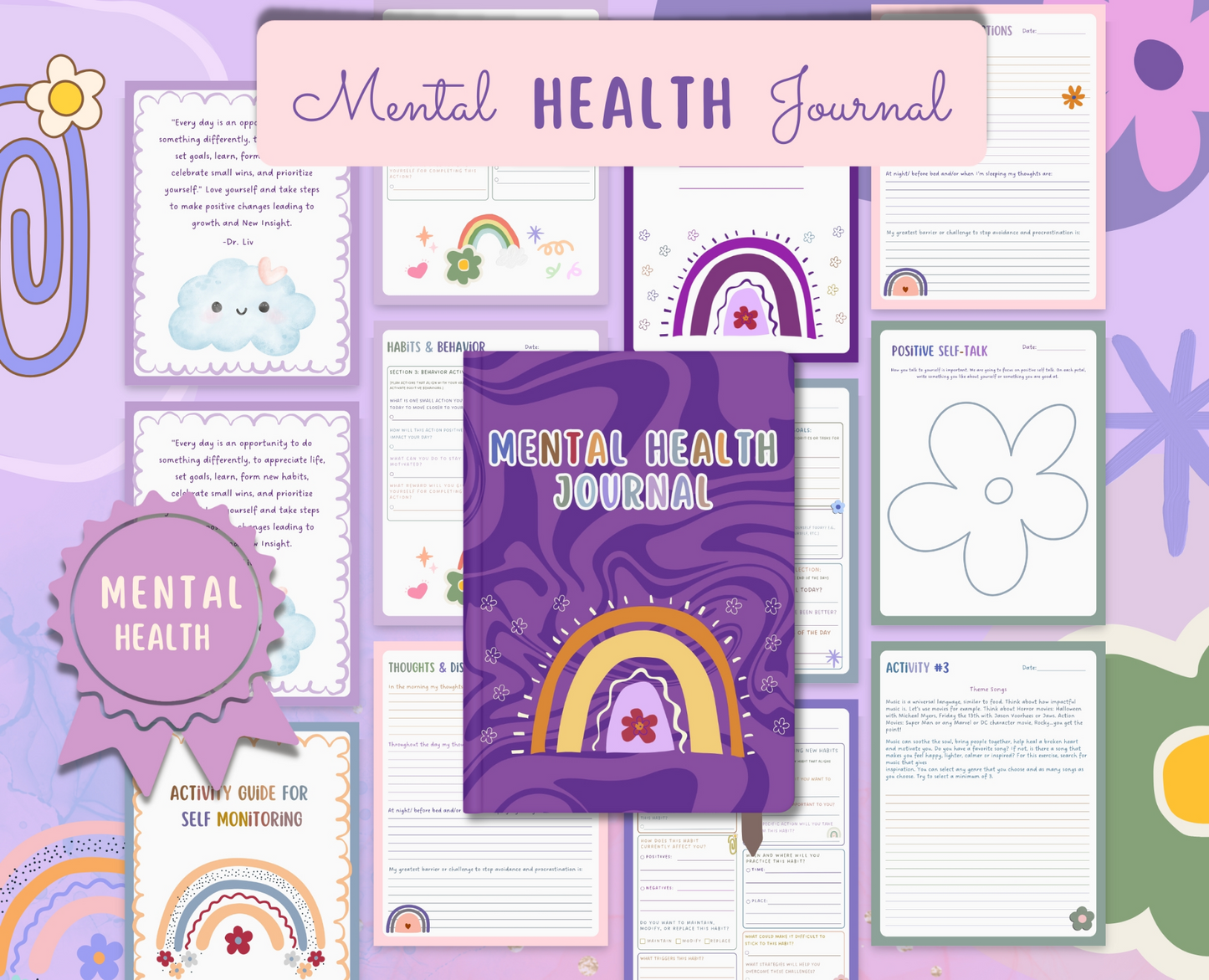 Mental Health Journal & Activity Guide